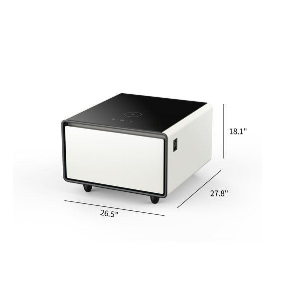 Livtab Smart End Table with Fridge and BuiltIn Outlets & Reviews Wayfair